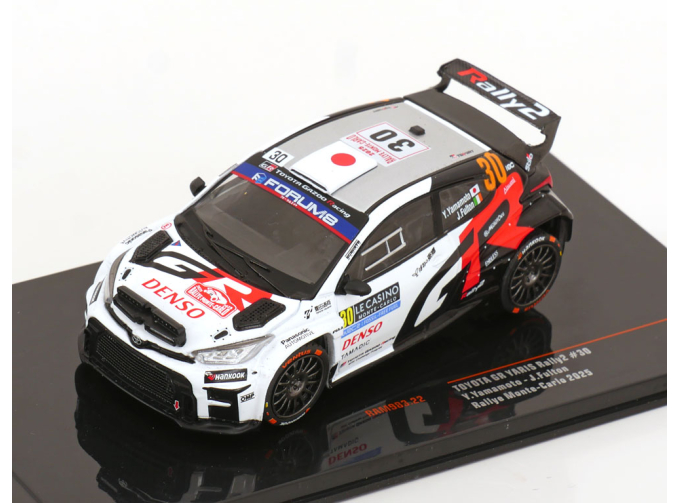 TOYOTA Yaris Gr Hybrid Rally2 Team Toyota Gazoo Racing Wrt Ng №30 Rally Montecarlo (2025) Yuki Yamamoto - James Fulton, White Black Red