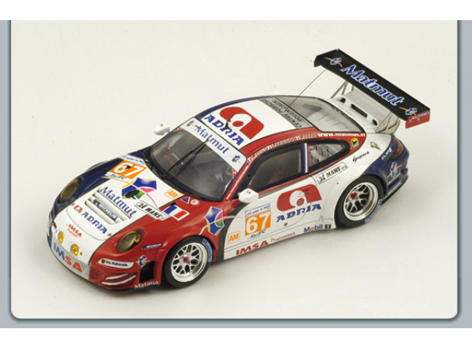 PORSCHE 997 RSR No. 67 IMSA Performance Matmut LM 2012 N. Armindo – R. Narac – A. Pons Red/white