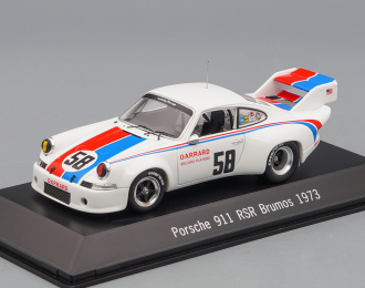 PORSCHE 911 RSR 2.8 long tail Brumos #58 Watkin Glens Сan Am (1973), white