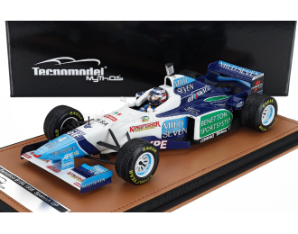BENETTON F1 B196 Team Renault Mild Seven №4 Spanish GP Rain Tires (with pilot figure) Gerhard Berger (1996)