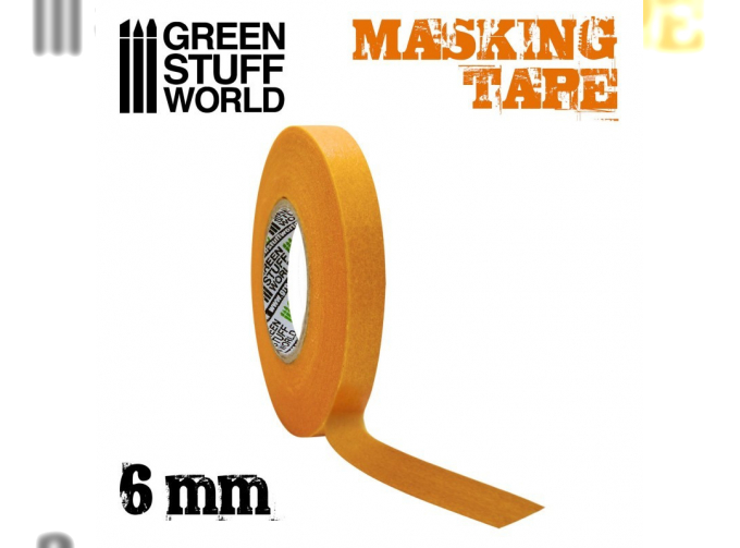 Маскирующая лента, 6 мм ширина / Masking Tape - 6mm