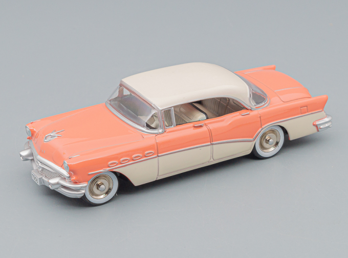 BUICK Roadmaster Riviera 4-Door Hardtop (1956), rose / white