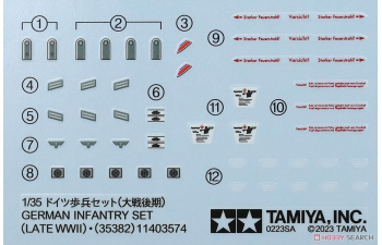 Сборная модель German Infantry Set (Late WWII)