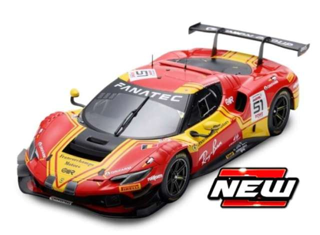 Ferrari 296 GT3 #51 24h Le Mans, red / yellow 2025
