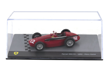 FERRARI F2 553 Team Scuderia Ferrari №12 Season (1953) Piero Carini - Con Vetrina - With Showcase, Red