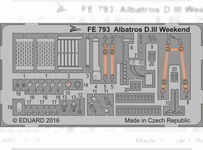 Фототравление для Albatros D. III Weekend