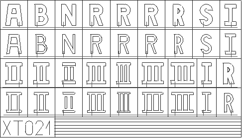 Окрасочная маска Немецкие буквы (малые)