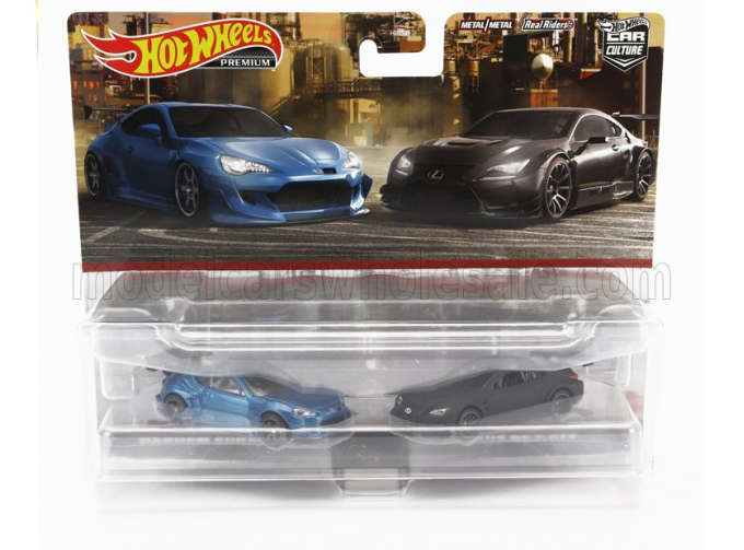 SUBARU Set 2x Brz Pandem (2022) + Lexus Rc F Gt3 (2022), Blue Matt Black