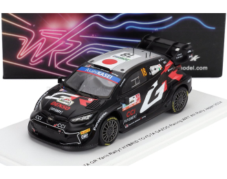 TOYOTA Yaris Gr Rally1 Hybrid Team Toyota Gazoo Racing Wrt №18 4th Rally Japan (2024) Takamoto Katsuta - Aaron Johnston, Black White