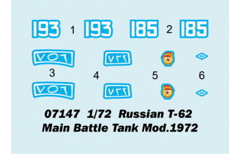 Сбориная модель Танк Russian T-62 Main Battle Tank Mod.1972