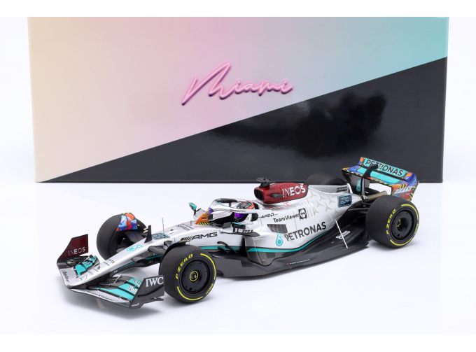 MERCEDES-BENZ GP F1 W13e Team Mercedes-amg Petronas F1 №63 5th Miami Gp (2022) George Russel, Silver Green