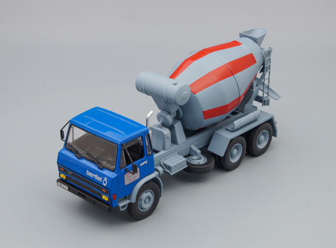 BERLIET GRH 230 6x4 Betoniera Tanker Cement Mixer Truck 3-assi 1959 - Movimento Terra, Blue Grey Red