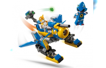 Сборная модель Sonic The Hedgehog - Cyclone Vs Metal Sonic - 290 Pezzi - 290 Pcs, Blue Yellow