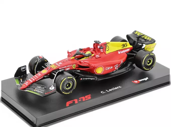 FERRARI F1-75 #16 C. Leclerc Italian GP Giallo Modena Special Edition