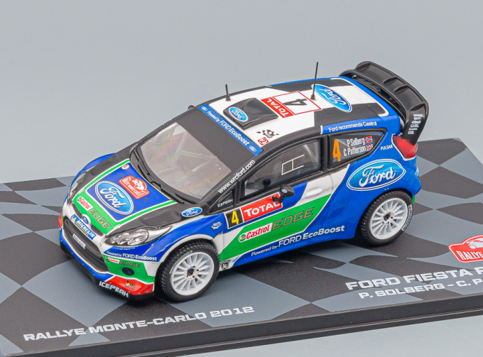 FORD Fiesta Rs Wrc N4 3rd Rally Montecarlo (2012) P.Solberg - C.Patterson, Blue Green White