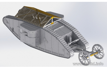 Сборная модель Британский танк Mk I "Male"