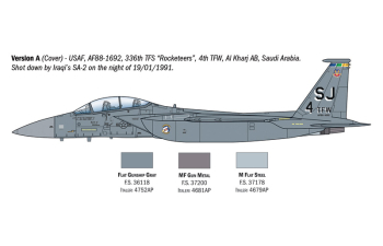Сборная модель McDONNEL DOUGLAS F-15e Strike Eagle Military Airplane (1986)