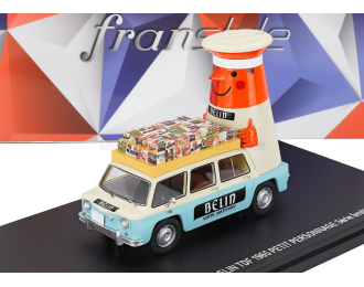 RENAULT R8 Belin Tdf Petit Personnage (1965), Ivory Light Blue