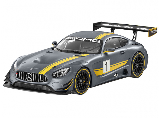 MERCEDES-BENZ AMG GT GT3 Presentation Salon Geneve (2015), grey / yellow