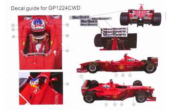 FERRARI F1 F300 N 3 Fastest Lap And Winner Hungary Gp (with Pilot Driver) (1998) Michael Schumacher, Red