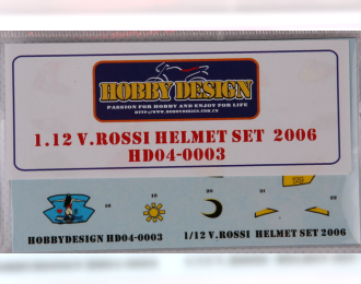 Декаль V. Rossi helmet для моделей 2006