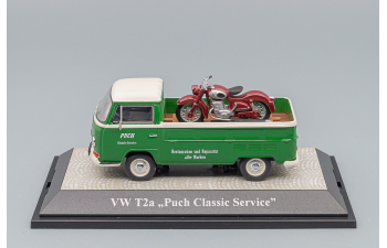 VOLKSWAGEN T2-a pick-up / Puch SGS Puch Classic Service, green