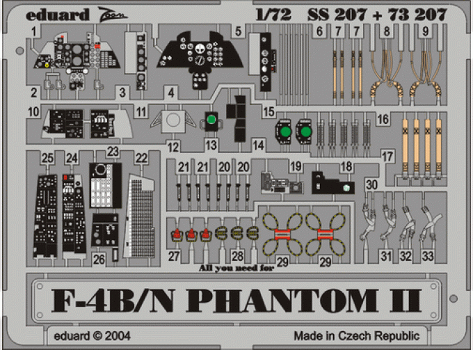 Цветное фототравление для F-4B/ N