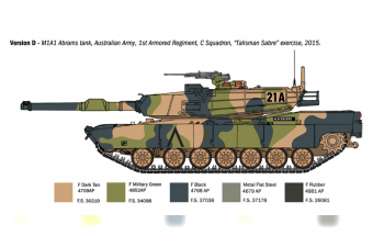 Сборная модель TANK M1a1 Abrams Military (1980)