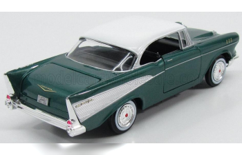 CHEVROLET Bel Air 2-door (1957), Green Met White