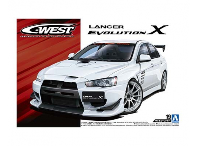 Сборная модель Mitsubishi Lancer Evolution X C-West