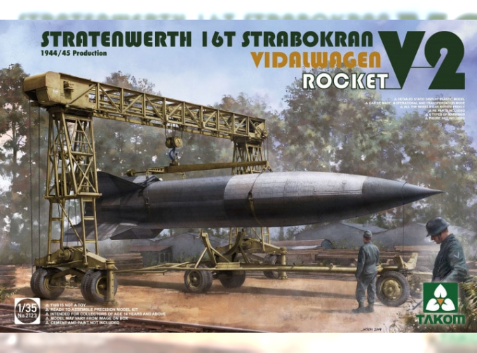 Сборная модель 16T Strabokran Vidalwagen V2 Rocket