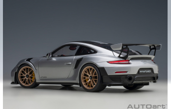 PORSCHE 911 991-2 Gt2 Rs Weissach Package (2019), silver