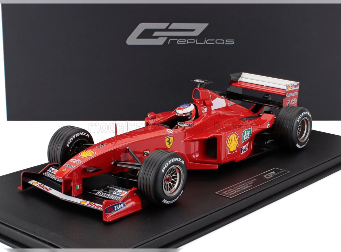 FERRARI F1 F399 Team Scuderia Ferrari №3 2nd Brazilian Gp (with Pilot Figure) (1999) Michael Schumacher, Red White