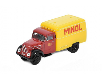 ROBUR Garant Minol (1953) dark red / yellow