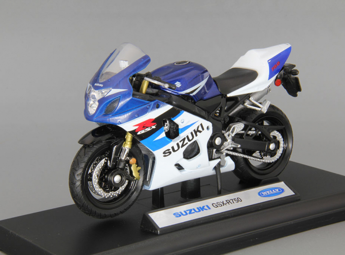 SUZUKI GSX-R750, blue / white / black