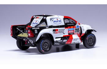 TOYOTA Hilux Pick-up Gr Dkr Team Gazoo Racing №205 4th Rally Dakar (2023) Giniel De Villiers - Dennis Murphy, White Red