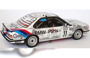 BMW 6Er E24 CSi Gruppe A 24 Stunden Spa "Schnitzer Genuine BMW Parts" #11 Quester - Tassin - Heger Siegerfahrzeug (1976), white