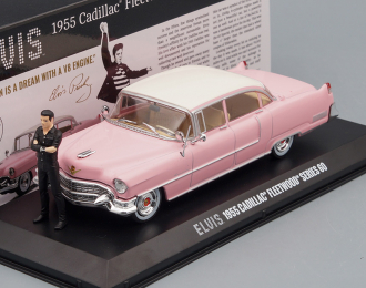 CADILLAC Fleetwood Series 60 Elvis Presley "Pink Cadillac" c фигуркой Э.Пресли 1955