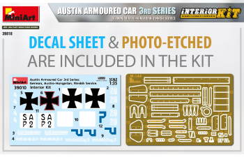 Сборная модель Austin Armoured Car 3rd Series: German, Austro-Hungarian, Finnish Service. Interior Kit