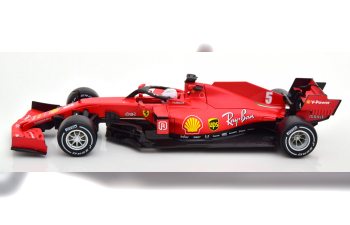 FERRARI F1 Sf1000 Team Scuderia Ferrari Mission Winnow №5 Austrian Gp (2020) S.Vettel - With Hard White Wheels, Matt Red