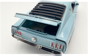 FORD Mustang 428 Cobra Jet Mach 1 (1969), голубой с черным