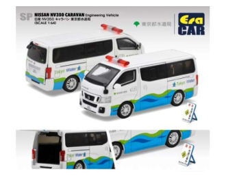NISSAN NV350 Caravan Engineering Vehicle, white / green / blue