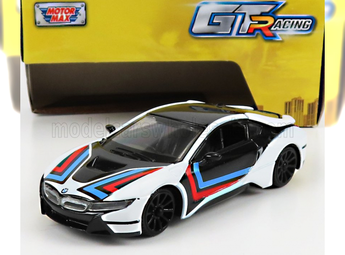 BMW I8 Coupe Gt Racing (2018), White Black Blue Red