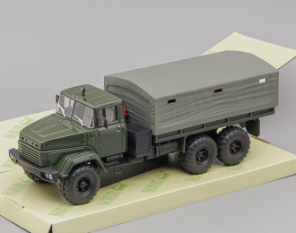 КРАЗ 260 бортовой с тентом (1989), темно-зеленый