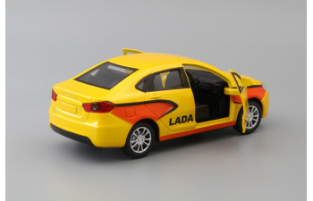 LADA Vesta Спорт, yellow