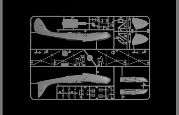 Сборная модель CANT Z.501 Gabbiano Idrovolante Airplane Military Aeronautica Militare