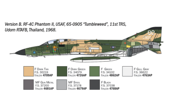 Сборная модель BOEING Rf-4 C/e Panthom Ii War Aircraft - Us Navy - South Vietnam 1965