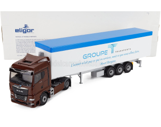 MAN Tgx 18.480 Truck Cassonato Ribaltabile Groupe Transports (2021), Bordeaux White