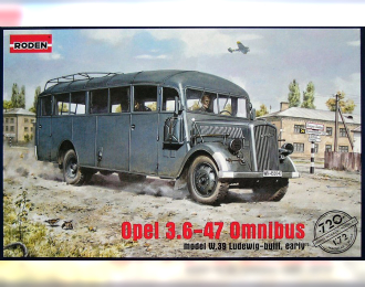 Сборная модель Немецкий штабной автобус Opel Blitz Omnibus W39