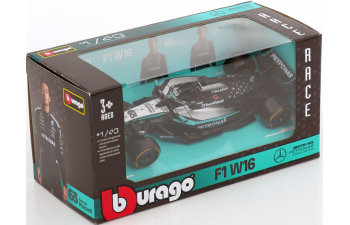 MERCEDES-BENZ GP F1 W16 Team Amg Petronas Motorsport №63 Season (2025) George Russell, Black Silver Green